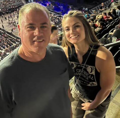 Bob Lee with his daughter Sara Lee.